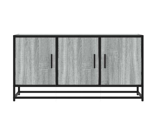 Mueble TV madera ingeniería y metal gris Sonoma 100x35x50 cm