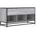 Mueble TV madera ingeniería y metal gris Sonoma 100x35x50 cm