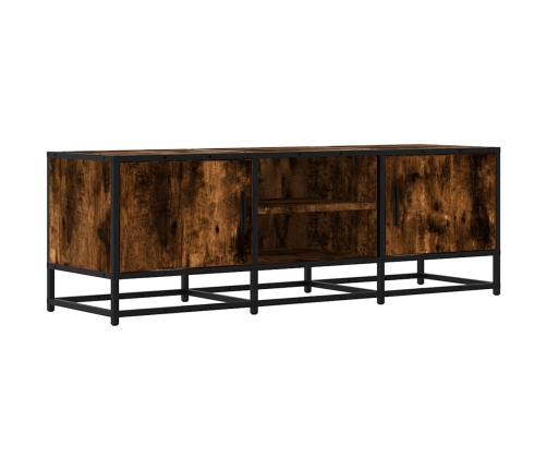 Mueble TV metal y madera ingeniería roble humo 120x35x41 cm