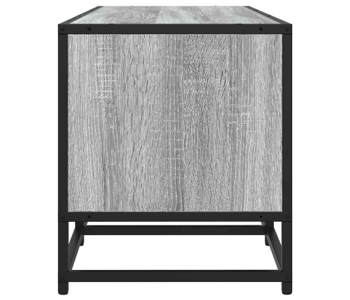 Mueble TV madera ingeniería y metal gris Sonoma 120x35x41 cm