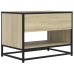 Mueble TV metal y madera ingeniería roble Sonoma 61x40x46 cm