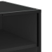 Mueble de TV madera de ingeniería y metal negro 91x40x46 cm