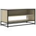 Mueble TV metal y madera ingeniería roble Sonoma 91x40x46 cm