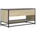 Mueble TV metal y madera ingeniería roble Sonoma 91x40x46 cm