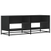 Mueble de TV madera de ingeniería y metal negro 120,5x40x46 cm