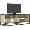 Mueble TV metal y madera ingeniería roble Sonoma 120,5x40x46 cm