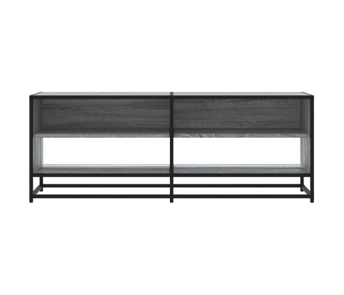 Mueble TV metal y madera ingeniería gris Sonoma 120,5x40x46 cm