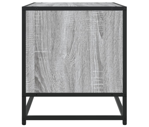 Mueble TV metal y madera ingeniería gris Sonoma 120,5x40x46 cm