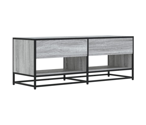 Mueble TV metal y madera ingeniería gris Sonoma 120,5x40x46 cm