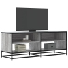 Mueble TV metal y madera ingeniería gris Sonoma 120,5x40x46 cm