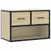 Mueble TV madera ingeniería y metal roble Sonoma 60x31x39,5 cm