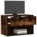 Mueble de TV madera y metal roble ahumado 60x31x39,5 cm