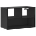 Mueble de TV metal y madera de ingeniería negro 60x31x39,5 cm