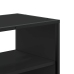 Mueble de TV metal y madera de ingeniería negro 60x31x39,5 cm