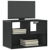 Mueble de TV metal y madera de ingeniería negro 60x31x39,5 cm