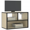 Mueble TV madera ingeniería y metal roble Sonoma 60x31x39,5 cm