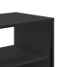 Mueble de TV madera de ingeniería y metal negro 100x31x39,5 cm