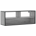 Mueble de TV madera y metal roble ahumado 100x31x39,5 cm