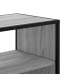 Mueble de TV madera y metal roble ahumado 100x31x39,5 cm