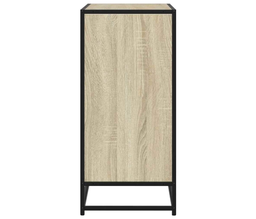 Aparador de madera contrachapada roble sonoma 62x35x76 cm