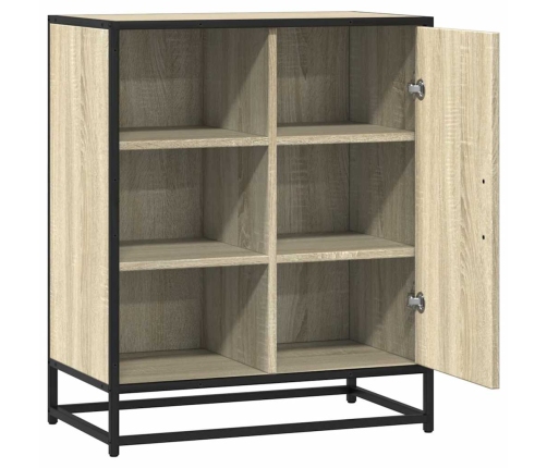 Aparador de madera contrachapada roble sonoma 62x35x76 cm