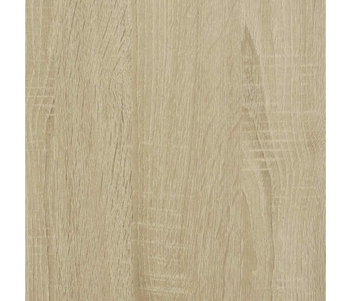 Aparador de madera contrachapada roble sonoma 62x35x76 cm