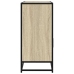 Aparador de madera contrachapada roble sonoma 100x35x76 cm