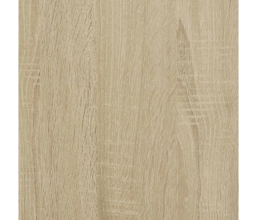 Aparador de madera contrachapada roble sonoma 100x35x76 cm