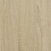 Aparador de madera contrachapada roble sonoma 100x35x76 cm