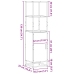 Aparador alto madera ingeniería marrón roble 35,5x35x139cm