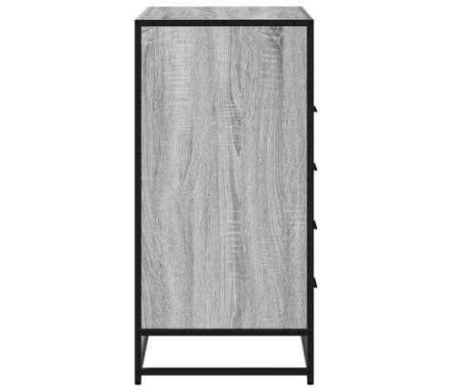 Cajonera de madera contrachapada gris sonoma 70x41x83,5 cm