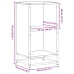 Estantería madera de ingeniería color marrón roble 40x35x76 cm