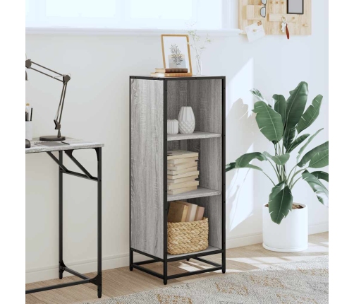 Estantería madera de ingeniería color gris sonoma 40x35x107,5cm