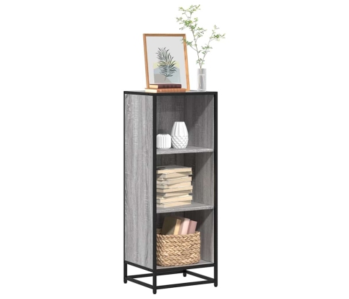 Estantería madera de ingeniería color gris sonoma 40x35x107,5cm
