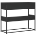 Mesa consola de madera contrachapada negro 90x35x80 cm