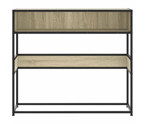 Mesa consola de madera de ingeniería roble Sonoma 90x35x80 cm