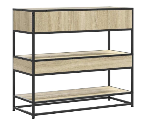 Mesa consola de madera de ingeniería roble Sonoma 90x35x80 cm