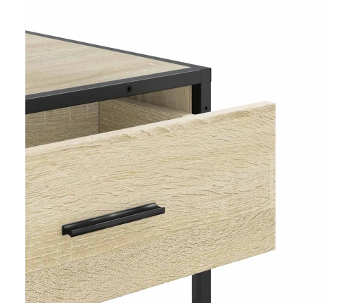 Mesa consola de madera de ingeniería roble Sonoma 90x35x80 cm