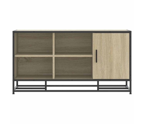 Banco zapatero madera de ingeniería roble sonoma 100x40x53,5 cm