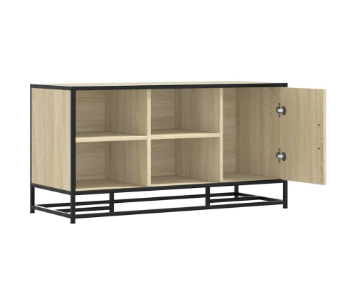 Banco zapatero madera de ingeniería roble sonoma 100x40x53,5 cm