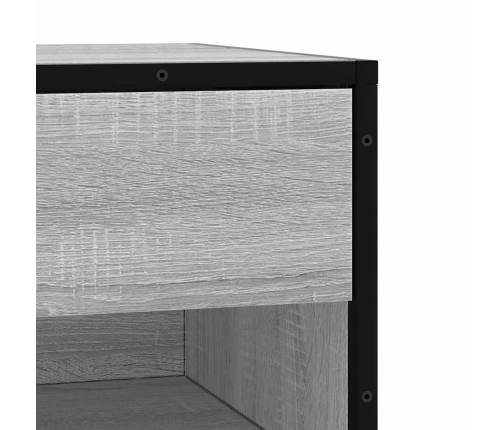 Banco zapatero madera de ingeniería gris sonoma 60x40x53,5 cm