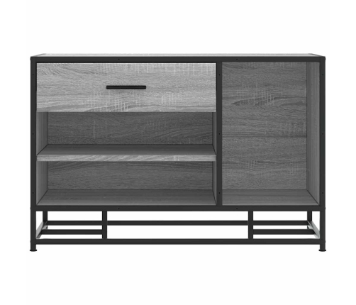 Banco zapatero madera de ingeniería gris sonoma 80x40x53,5 cm