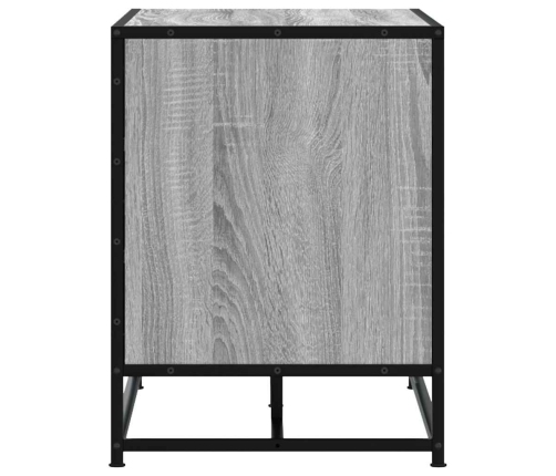 Banco zapatero madera de ingeniería gris sonoma 80x40x53,5 cm