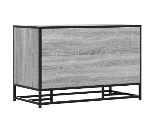 Banco zapatero madera de ingeniería gris sonoma 80x40x53,5 cm