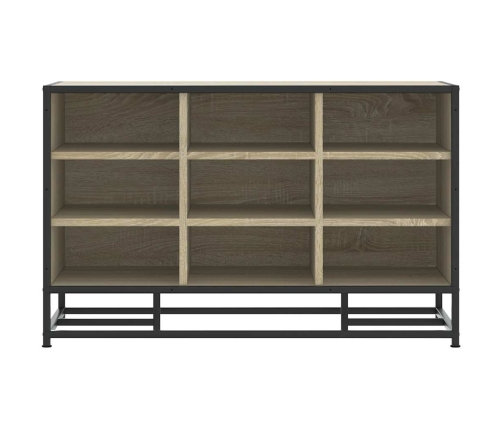 Banco zapatero madera de ingeniería roble sonoma 84x40x53,5 cm