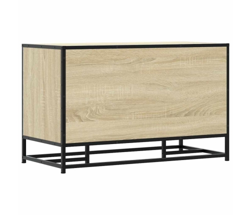 Banco zapatero madera de ingeniería roble sonoma 84x40x53,5 cm