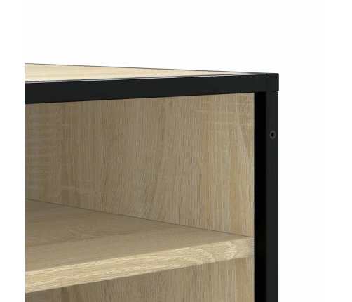 Banco zapatero madera de ingeniería roble sonoma 84x40x53,5 cm