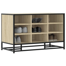 Banco zapatero madera de ingeniería roble sonoma 84x40x53,5 cm