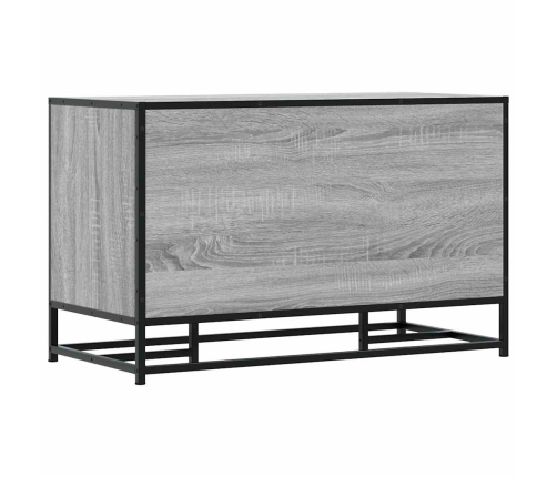 Banco zapatero madera de ingeniería gris sonoma 84x40x53,5 cm