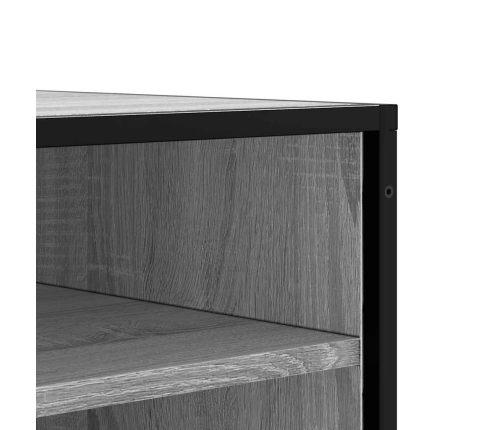 Banco zapatero madera de ingeniería gris sonoma 84x40x53,5 cm